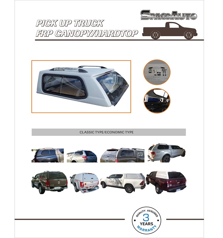 Newest Fiberglass Hilux Revo Canopy